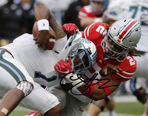 CHASE YOUNG SIGNED PHOTO 8X10 RP AUTOGRAPHED OHIO STATE BUCKEYES FOOTBALL
