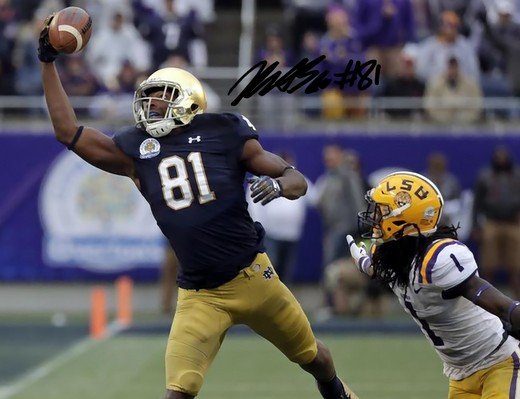 MILES BOYKIN SIGNED PHOTO 8X10 RP AUTOGRAPHED NOTRE DAME FOOTBALL !