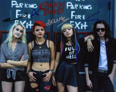 HEY VIOLET FULL BAND SIGNED PHOTO 8X10 RP AUTOGRAPHED RENA & NIA LOVELIS + ALL