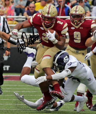 AJ DILLON SIGNED PHOTO 8X10 RP AUTOGRAPHED BOSTON COLLEGE FOOTBALL
