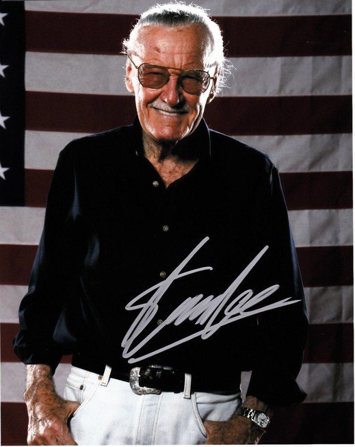STAN LEE SIGNED PHOTO 8X10 RP AUTOGRAPHED MARVEL COMICS *