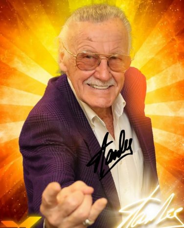 STAN LEE AUTOGRAPHED SIGNED PHOTO 8X10 RP SIGNED PICTURE MARVEL COMICS