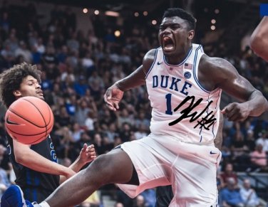 ZION WILLIAMSON SIGNED PHOTO 8X10 RP AUTOGRAPHED DUKE BASKETBALL BLUE DEVILS
