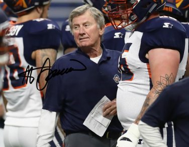 STEVE SPURRIER SIGNED PHOTO 8X10 RP AUTOGRAPHED AAF ORLANDO APOLLOS