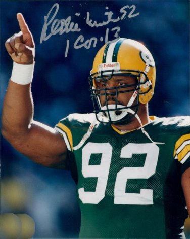 REGGIE WHITE SIGNED PHOTO 8X10 RP AUTOGRAPHED GREEN BAY PACKERS