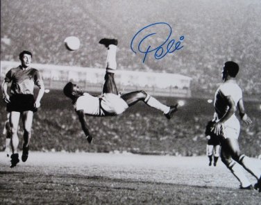 PELE SIGNED PHOTO 8X10 RP AUTOGRAPHED SOCCER LEGEND