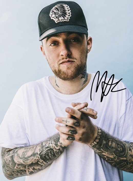 mac miller poster with frame