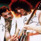 FREDDIE MERCURY & BRIAN MAY SIGNED PHOTO 8X10 RP AUTOGRAPHED QUEEN BAND