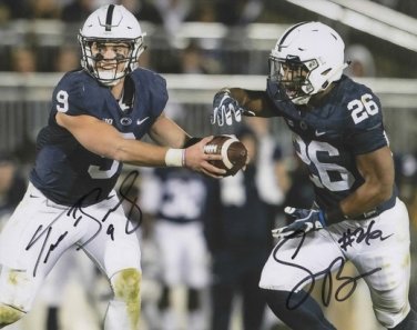 TRACE MCSORLEY & SAQUON BARKLEY SIGNED PHOTO 8X10 RP AUTOGRAPHED PENN STATE
