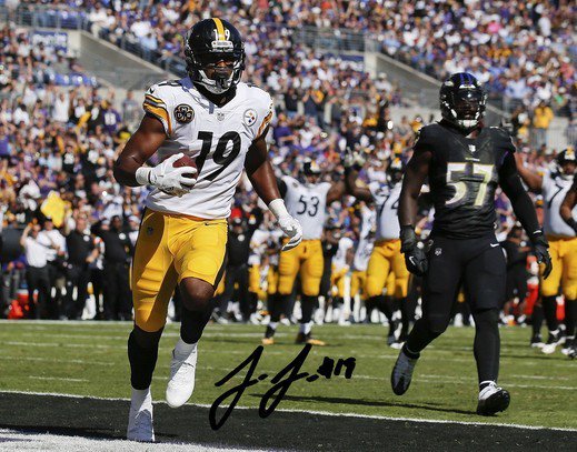 JUJU SMITH SCHUSTER SIGNED PHOTO 8X10 RP AUTOGRAPHED STEELERS