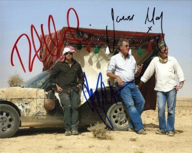 TOP GEAR CAST SIGNED PHOTO 8X10 RP AUTOGRAPHED JEREMY CLARKSON RICHARD HAMMOND