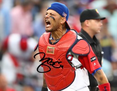 YADIER MOLINA SIGNED PHOTO 8X10 RP AUTOGRAPHED ST. LOUIS CARDINALS