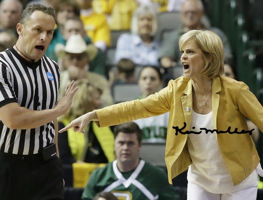 KIM MULKEY SIGNED PHOTO 8X10 RP AUTOGRAPHED BAYLOR BEARS BASKETBALL *