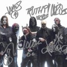 SLIPKNOT FULL BAND SIGNED PHOTO 8X10 RP AUTOGRAPHED ALL MEMBERS