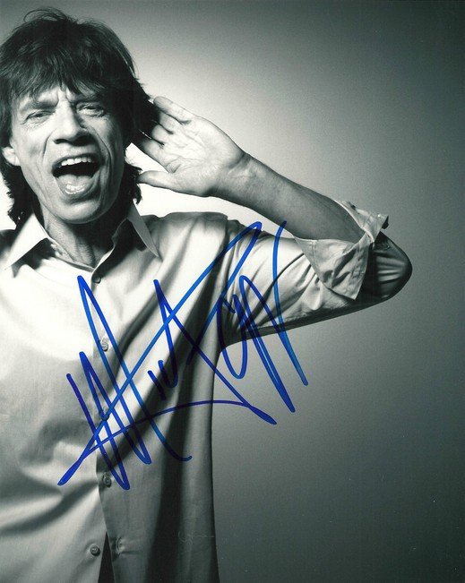 MICK JAGGER SIGNED PHOTO 8X10 RP AUTOGRAPHED THE ROLLING STONES