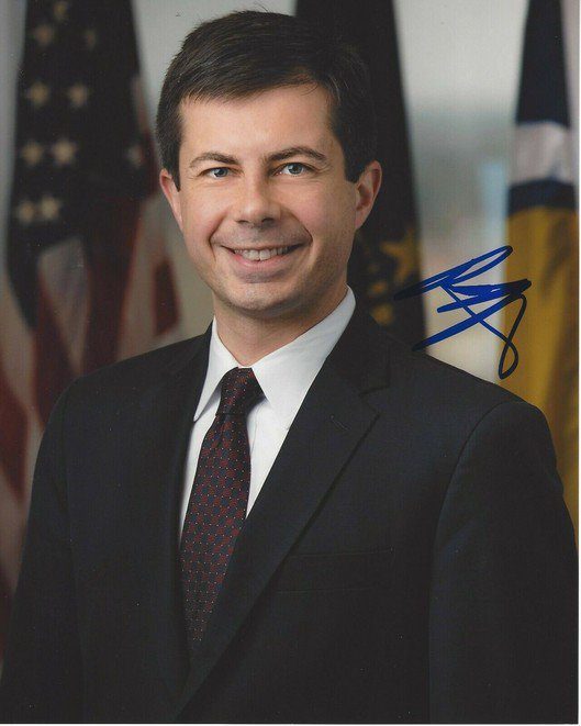 PETE BUTTIGIEG SIGNED PHOTO 8X10 RP AUTOGRAPHED DEMOCRATIC PARTY 2020