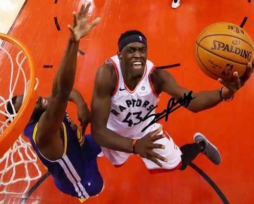PASCAL SIAKAM SIGNED PHOTO 8X10 RP AUTOGRAPHED TORONTO RAPTORS !