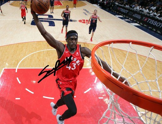 PASCAL SIAKAM SIGNED PHOTO 8X10 RP AUTOGRAPHED TORONTO RAPTORS