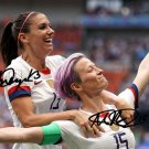 ALEX MORGAN & MEGAN RAPINOE SIGNED PHOTO USA WOMENS SOCCER