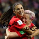 ALEX MORGAN & MEGAN RAPINOE SIGNED PHOTO USA WOMENS SOCCER *