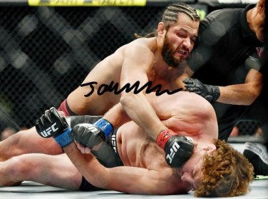 JORGE MASVIDAL SIGNED PHOTO 8X10 RP AUTOGRAPHED UFC MMA FASTEST KNOCKOUT !