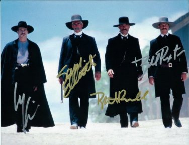 TOMBSTONE CAST SIGNED PHOTO 8X10 RP AUTOGRAPHED VAL KILMER SAM ELLIOTT +