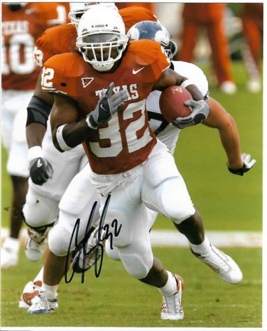 CEDRIC BENSON SIGNED PHOTO 8X10 RP AUTOGRAPHED TEXAS LONGHORNS