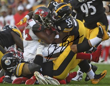DEVIN BUSH JR ROOKIE SIGNED PHOTO 8X10 RP AUTOGRAPHED PITTSBURGH STEELERS