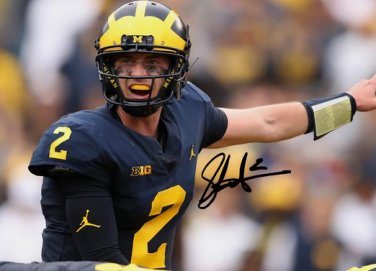 SHEA PATTERSON SIGNED PHOTO 8X10 RP AUTOGRAPHED MICHIGAN WOLVERINES
