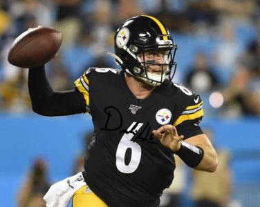 DEVLIN DUCK HODGES SIGNED PHOTO 8X10 RP AUTOGRAPHED PITTSBURGH STEELERS