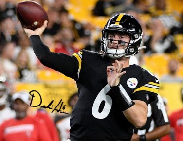 DEVLIN DUCK HODGES SIGNED PHOTO 8X10 RP AUTOGRAPHED ROOKIE PITTSBURGH STEELERS