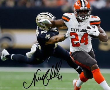 NICK CHUBB SIGNED PHOTO 8X10 RP AUTOGRAPHED CLEVELAND BROWNS FOOTBALL