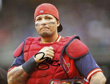 YADIER MOLINA SIGNED AUTO 8X10 AUTOGRAPHED ST LOUIS CARDINALS