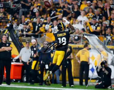DIONTAE JOHNSON SIGNED PHOTO 8X10 RP AUTOGRAPHED PITTSBURGH STEELERS ROOKIE