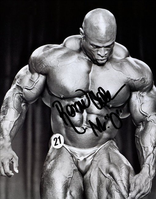 Ronnie Coleman Signed Photo 8x10 Rp Autographed Mr Olympia 9083