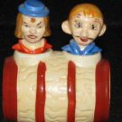 Double Eye Couple n Barrel Nodders Salt & Pepper Shakers