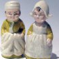 Dutch Boy and Girl Chalkware Salt & Pepper Shakers (Yellow)