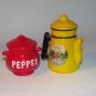 Coffee Pot and Pepper Pot Souvenir Salt and Pepper Shakers