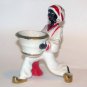 Occupied Japan Blackamoor Pottery Dish/Vase