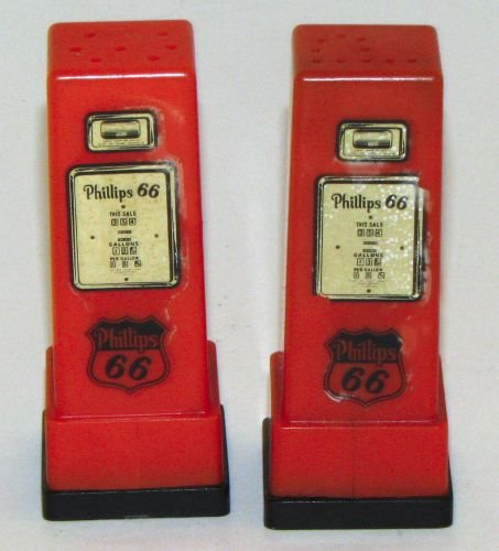 Phillips 66 Gas Pump Salt And Pepper Shakers