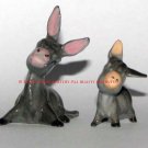 Hagen Renaker Mama & Baby Burro Minature Figurines
