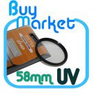 SALE NEW 58mm UV filter for Nikon Canon Sony lens 58 mm