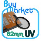 SALE NEW 62mm UV filter for Nikon Canon Sony lens 62 mm