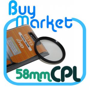 SALE 58mm Circular Polarizing CPL filter for DSLR Lens