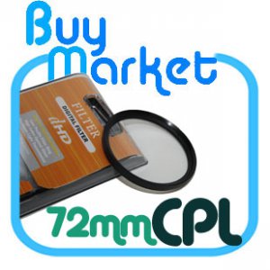 SALE 72mm Circular Polarizing CPL filter for DSLR Lens