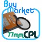 SALE 77mm Circular Polarizing CPL filter for DSLR Lens