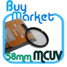 NEW 58mm MC UV Filter MCUV Multi coated for DSLR DC Lens Canon Nikon Sony 58 mm