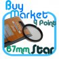 NEW 67mm Star Effect Filter Cross 4 Point 4pt for Lens