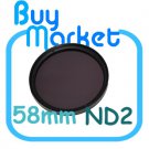 NEW 58mm ND2 Filter Neutral Density ND 2 for DSLR DC Camera Lens
