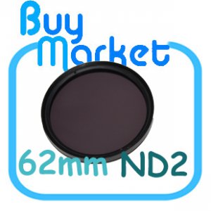 NEW 62mm ND2 Filter Neutral Density ND 2 for DSLR DC Camera Lens